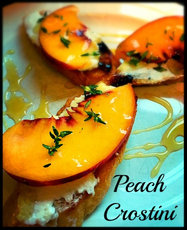Peach Crostini